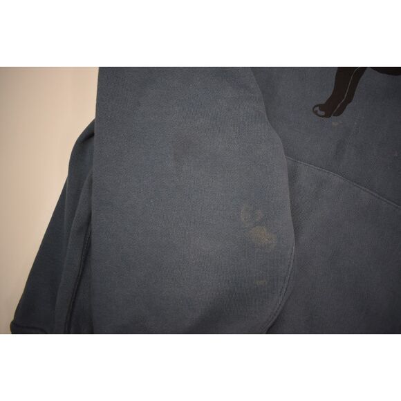 The Black Dog Heavyweight Hoodie Blue Oversized Small - Picture 6 of 8